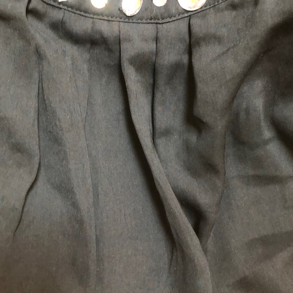 Blush black dress with faux hem neckline - Picture 7 of 7